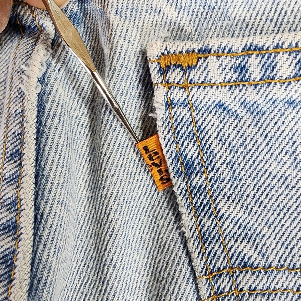 VTG Levis 550 Orange Tab Blue Jeans Mens 31‎ Relaxed Fit Tapered (31x28.5)